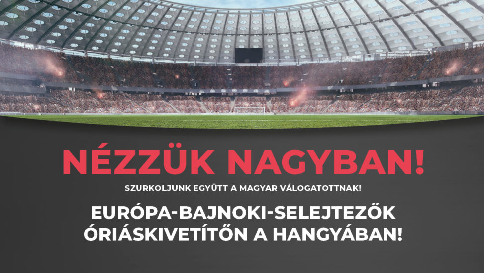 Magyar válogatott mérkőzés vetítése a Hangyában