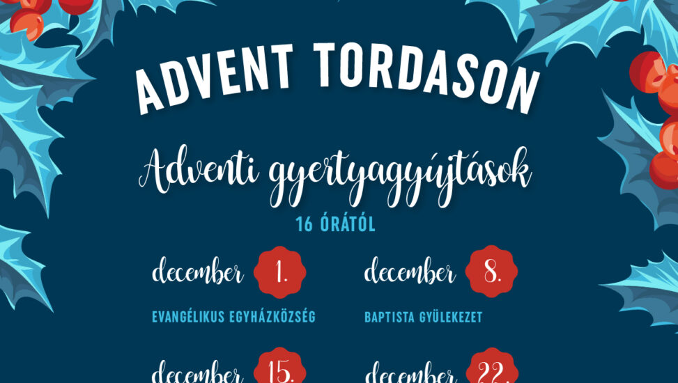 Adventi események Tordason